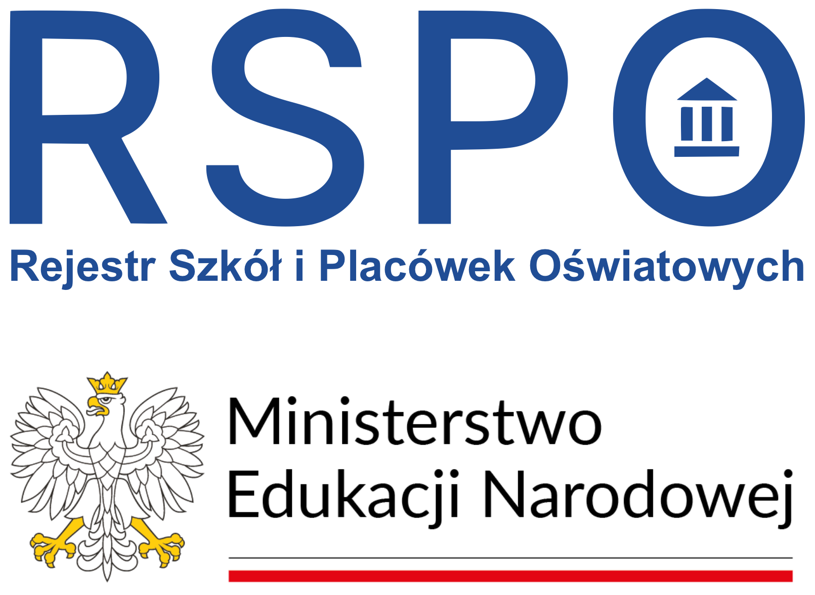 Grafika z godłem Rzeczypospolitej i Ministerstwo Edukacji Narodowej.